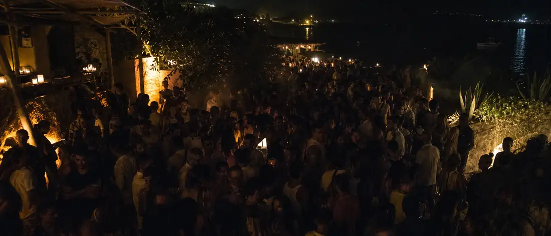 Ibiza terasz éjjel